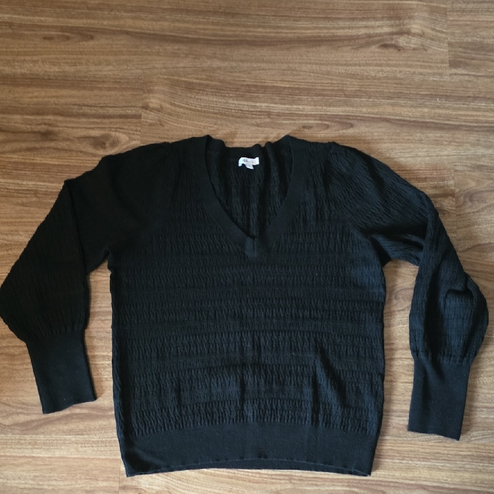 Black V-Neck Sweater